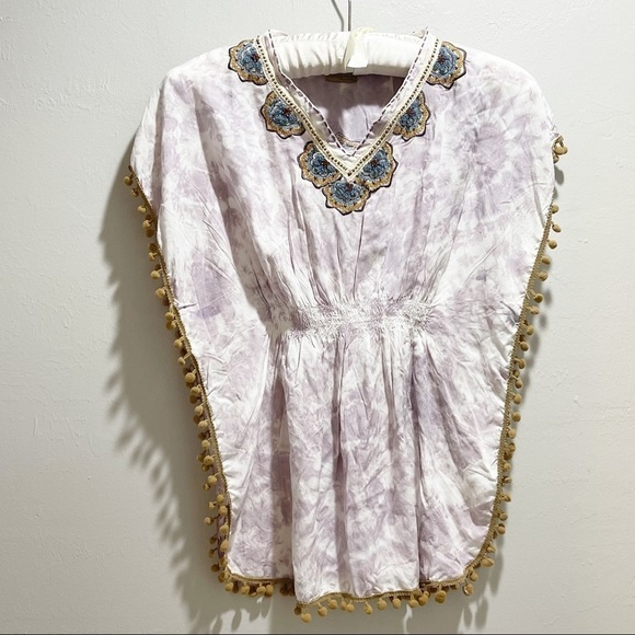 SKEMO Girl’s MANDALA Tie Dye Top Embroidered - Picture 1 of 9